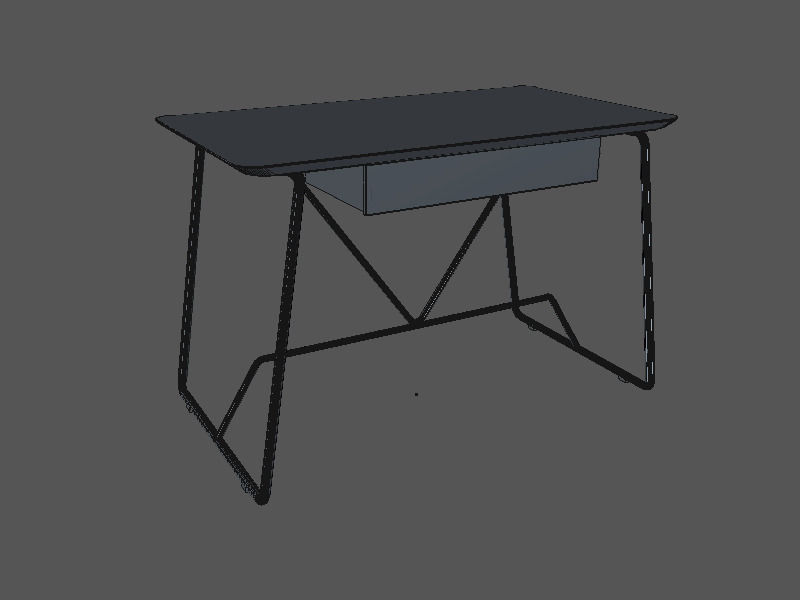Calligaris Duke desk   3D model_6