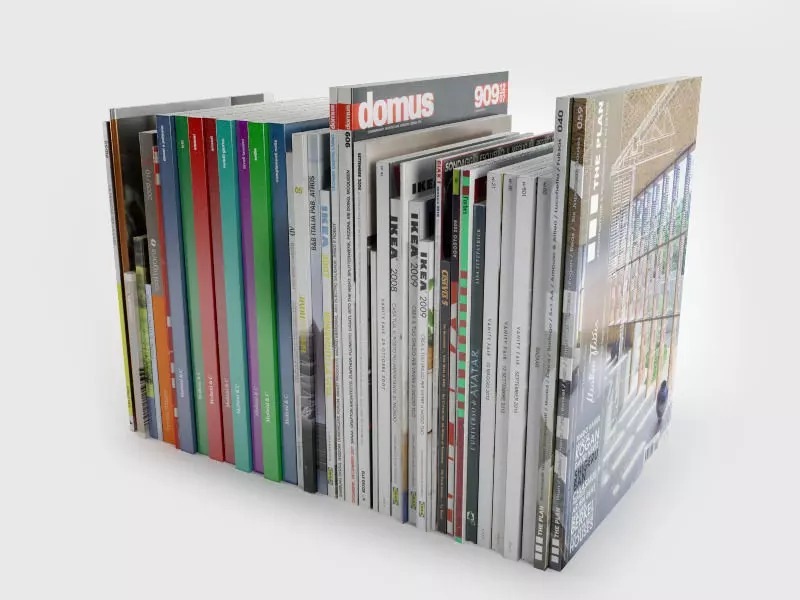 Various magazine 3D model_0