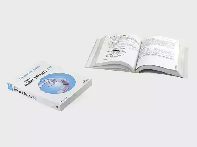 Open book 3D model