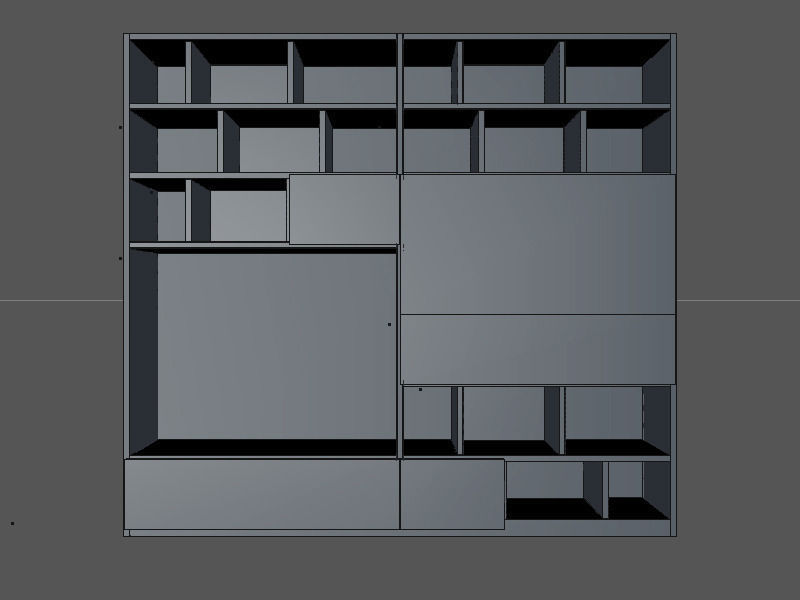 Molteni 505 4 with books   3D model_6