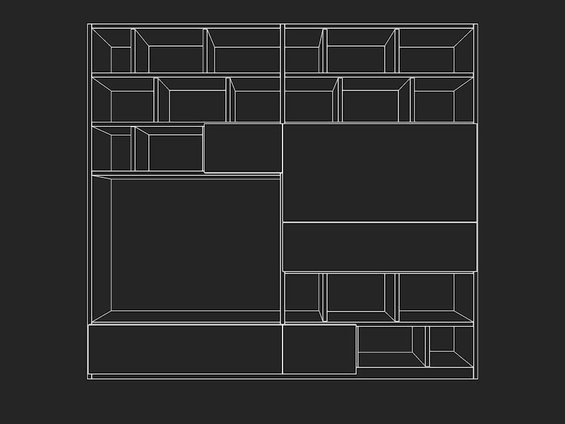Molteni 505 4 with books   3D model_4