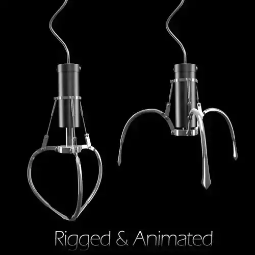 Claw Toy Rigged Animated 3D model