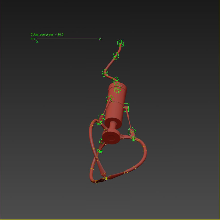 Claw Toy Rigged Animated 3D model_11