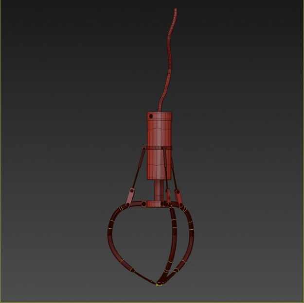 Claw Toy Rigged Animated 3D model_7