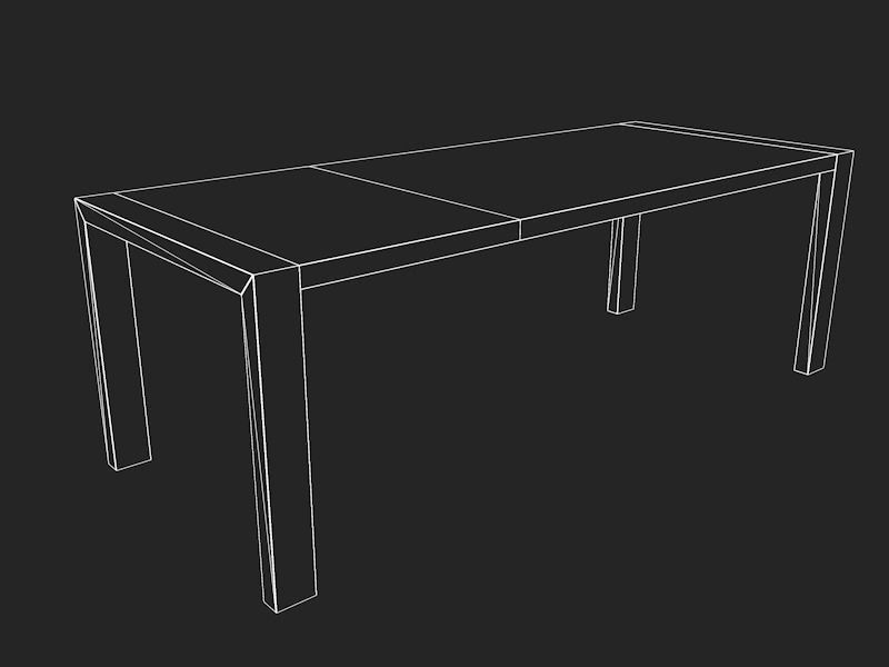 Calligaris Modern 160 cm open 3D model_9