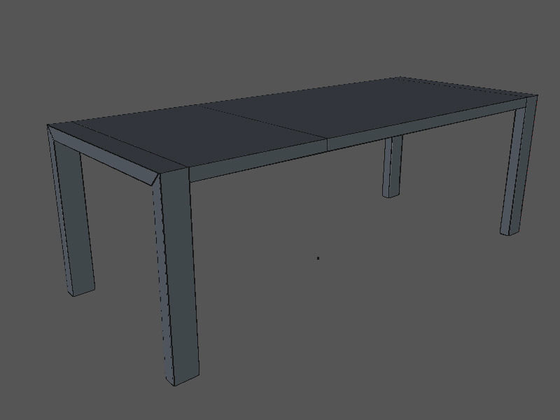 Calligaris Modern 160 cm open 3D model_5