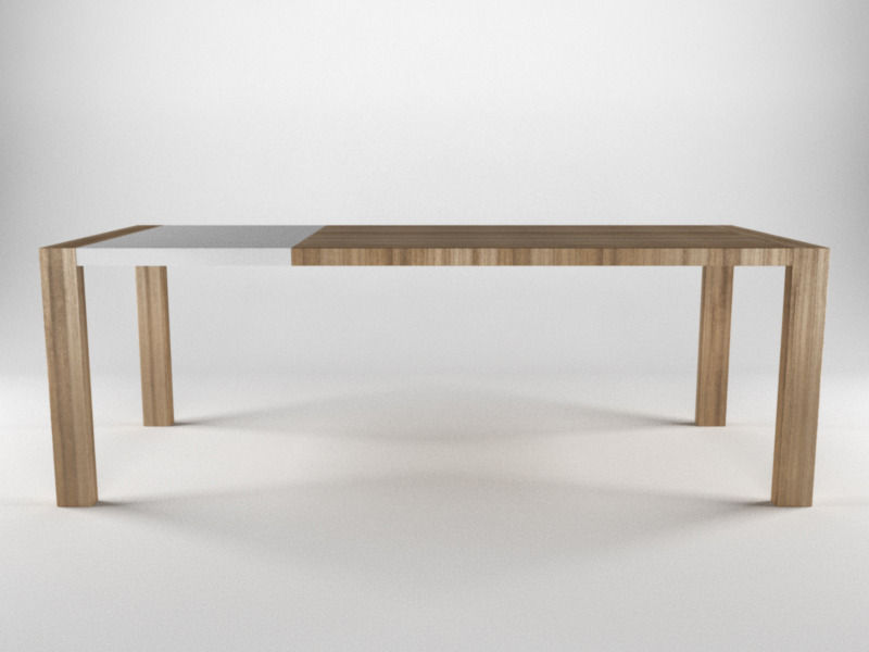 Calligaris Modern 160 cm open 3D model_1