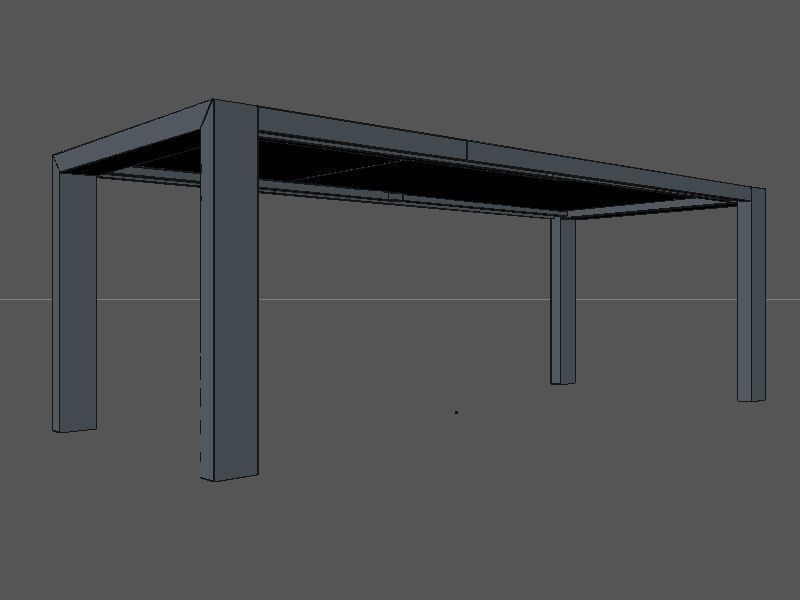 Calligaris Modern 160 cm open 3D model_8