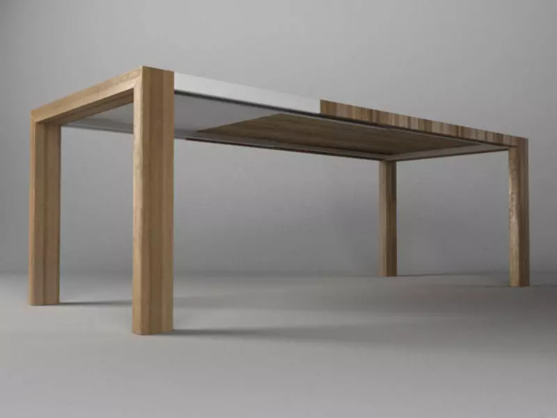 Calligaris Modern 160 cm open 3D model_0