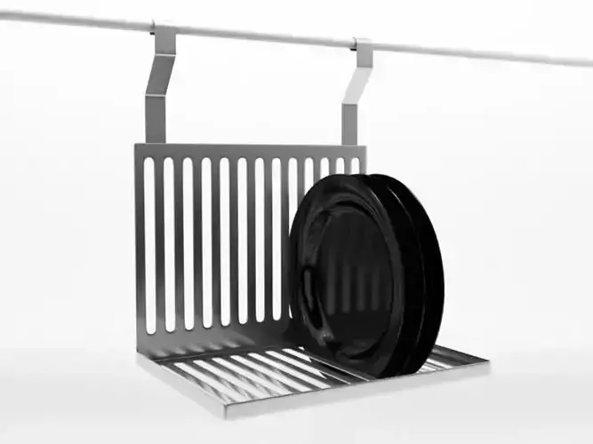 Shelf for plates 3D model