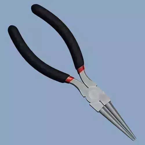 Wire pliers tool Low-poly 3D model