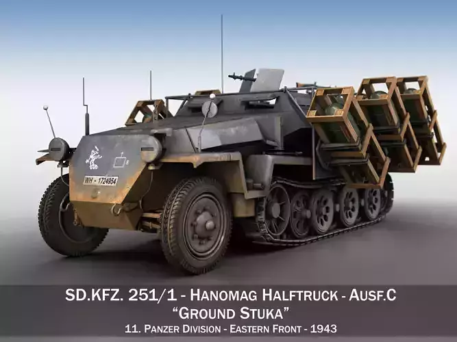 SD KFZ 251 1 - Ausf C - Stuka zu Fuss