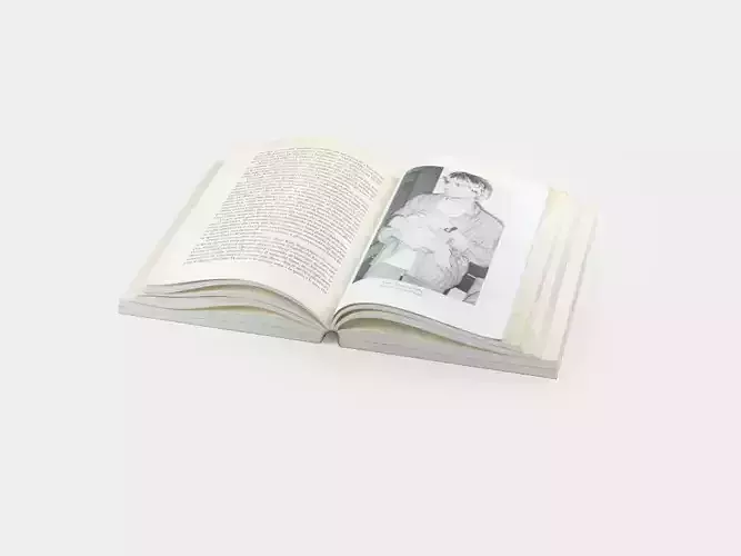 Open book 3D model