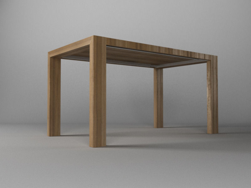 Calligaris Modern 140 cm closed 3D model_1