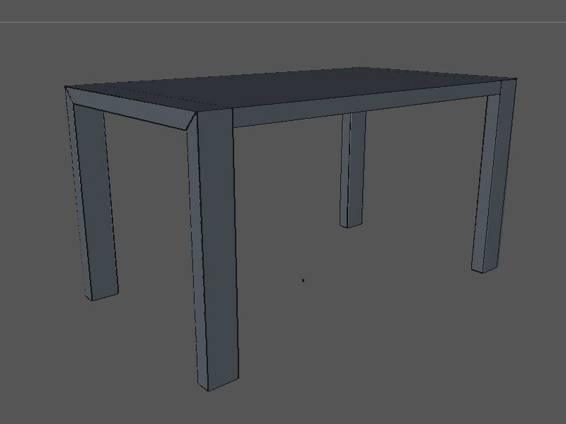 Calligaris Modern 140 cm closed 3D model_2