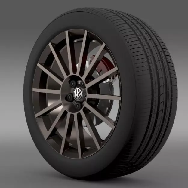 VW Polo R WRC Street wheel 3D model