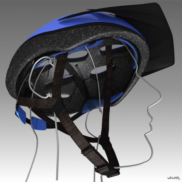 Bicycle Helmet 3D model_1