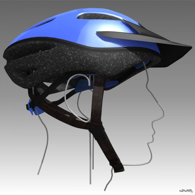 Bicycle Helmet 3D model_5