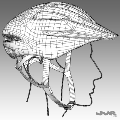 Bicycle Helmet 3D model_8
