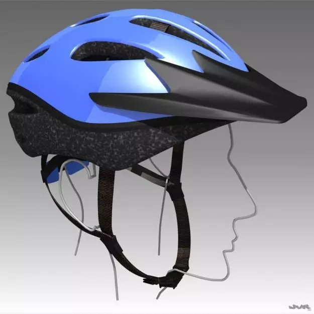 Bicycle Helmet 3D model_0
