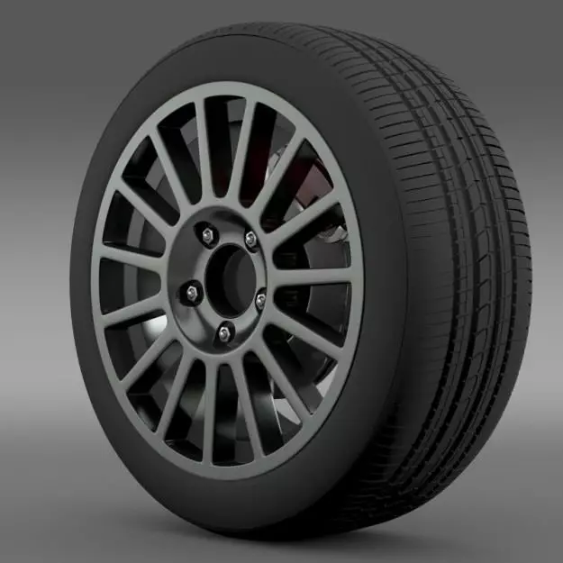 VW Polo R WRC wheel 3D model