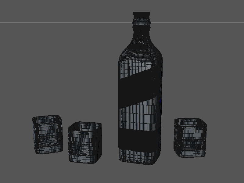 Scotch Johnnie Walker 3D model_3
