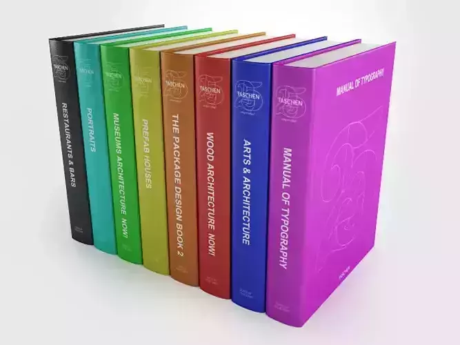 Taschen collection architecture book series 3D model
