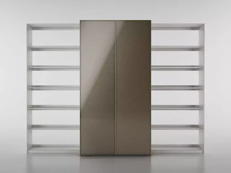 B and B bookcase 6 with books   3D model_0