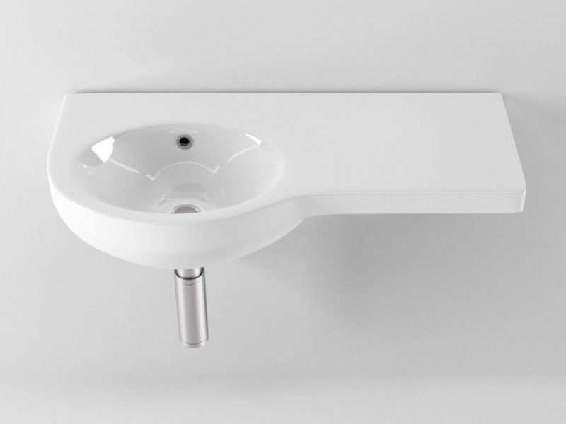 Ideal standard Small washbasin N30 3D model_3