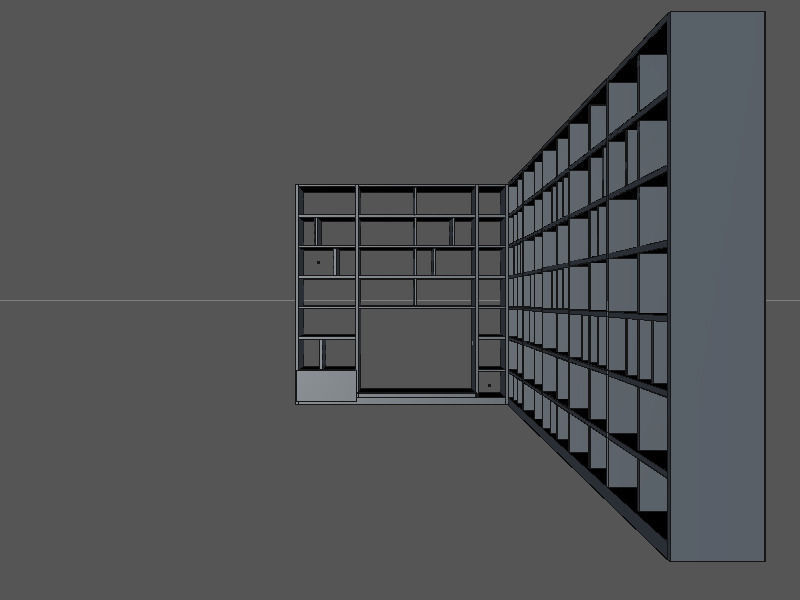 Molteni 505 7 with books   3D model_5