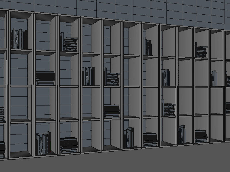 Library N80  3D model_3