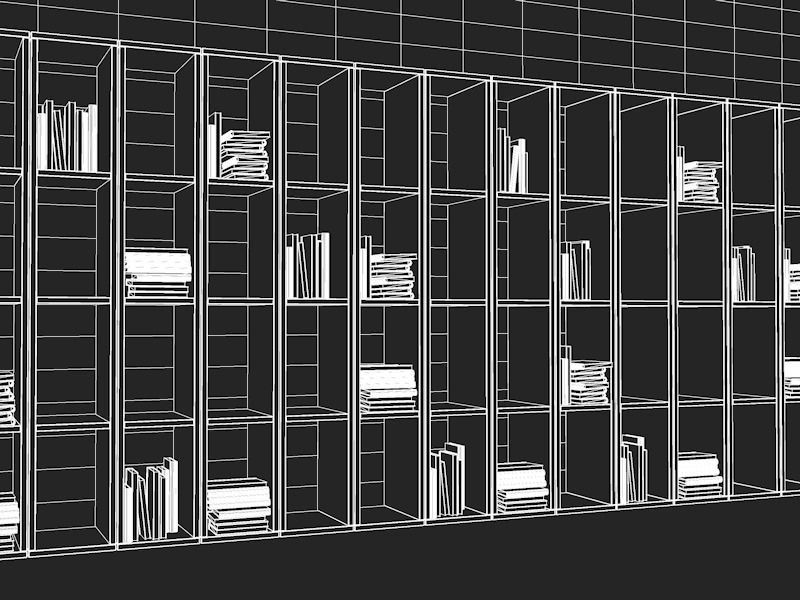 Library N80  3D model_1