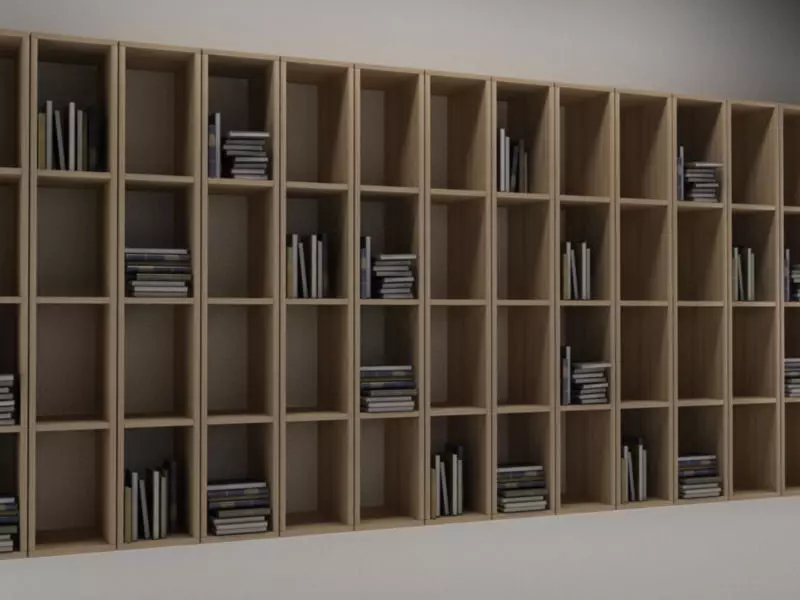 Library N80  3D model_0