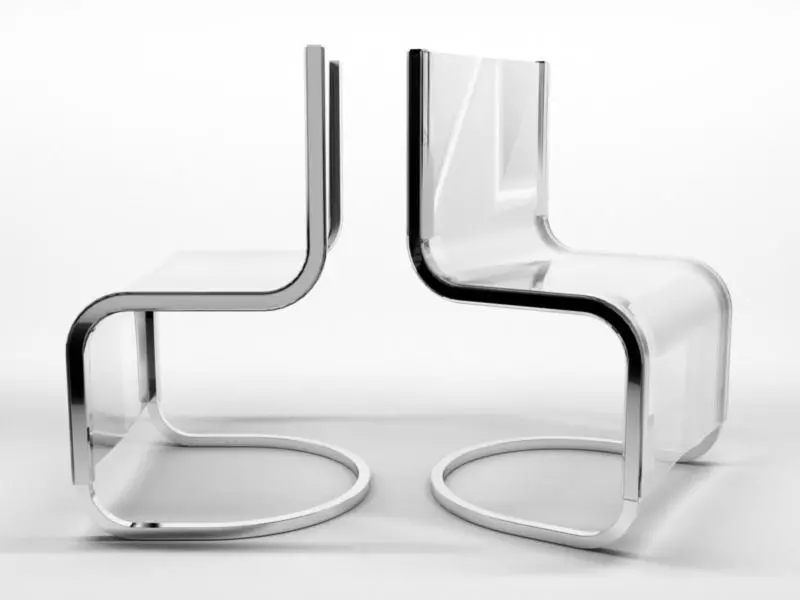 Chair pair of chairs 3D model