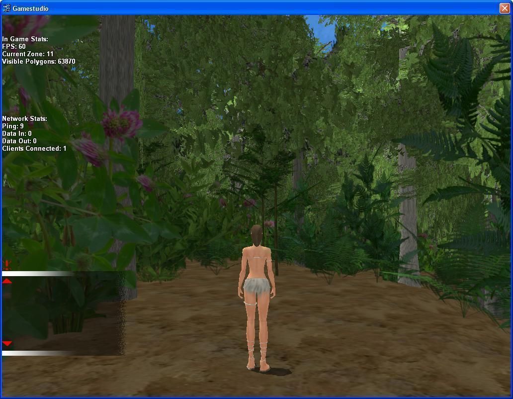 girl woman game ready 3d model female character main player Low-poly 3D model_6