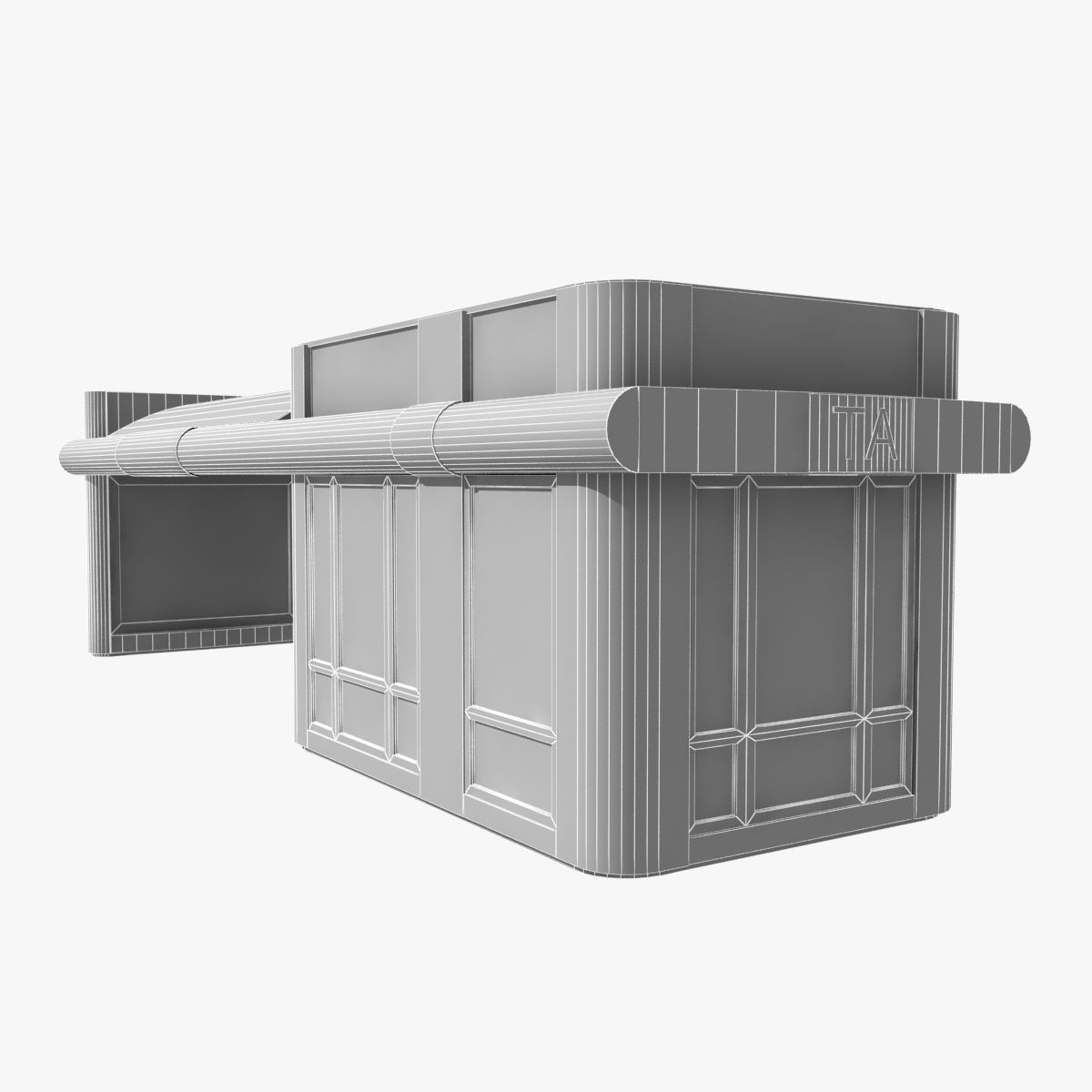 Bus stop 3D model_10