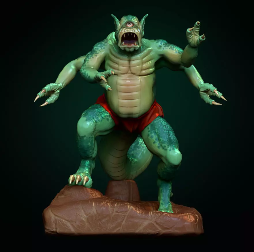 Green Creature 3D print model