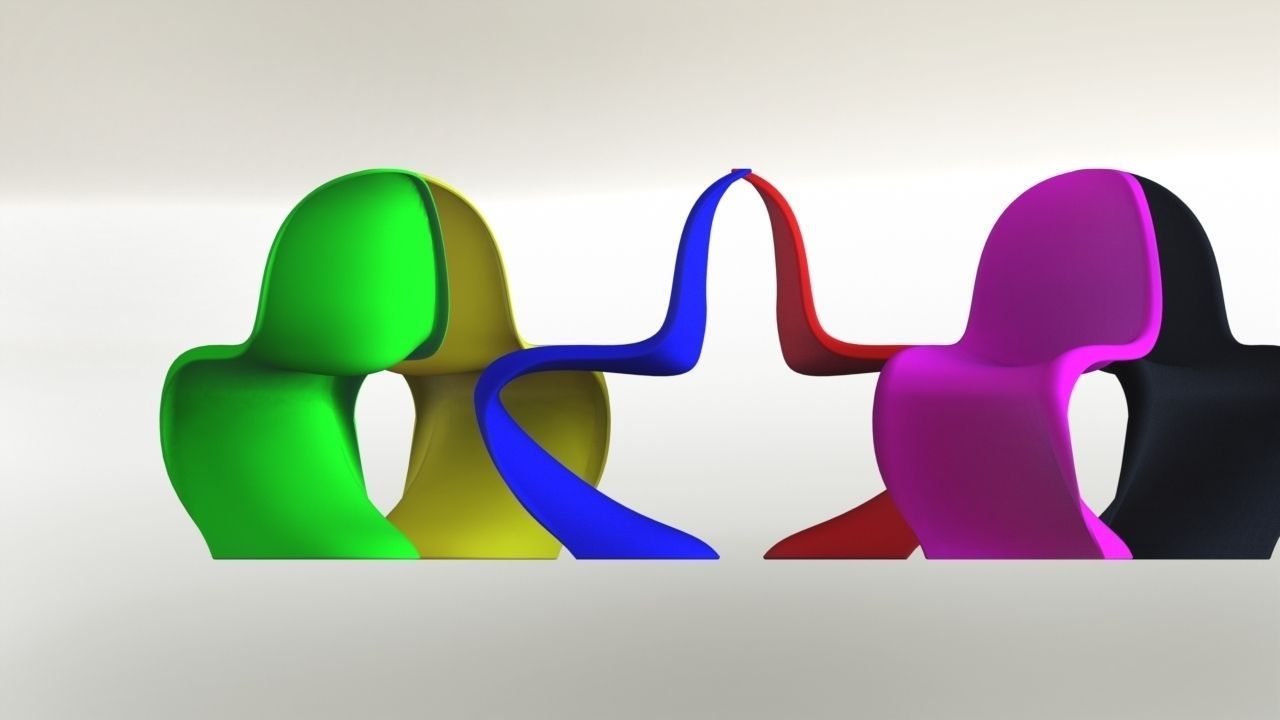 Panton Chair 3D print model_6