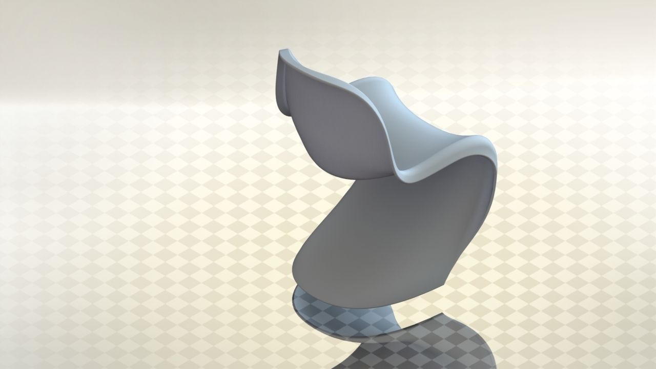 Panton Chair 3D print model_3