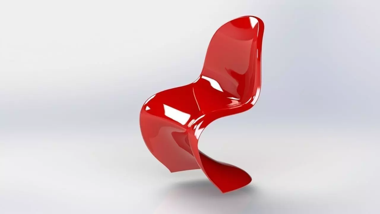 Panton Chair 3D print model_0
