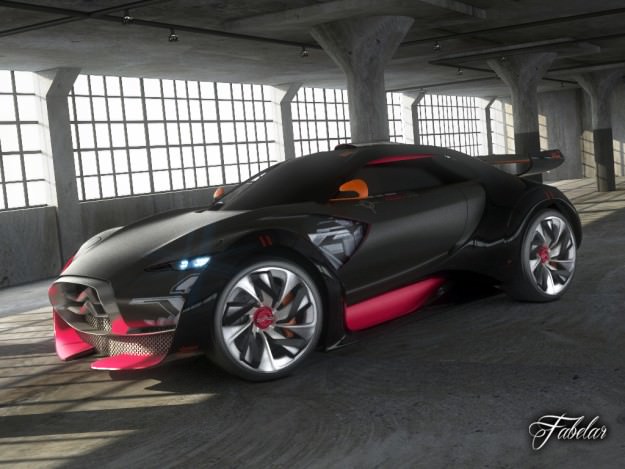 Citroen Concept pack 2 3D model_23