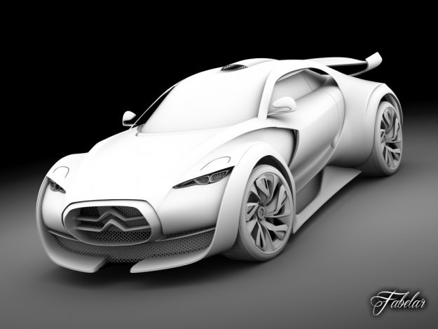 Citroen Concept pack 2 3D model_38