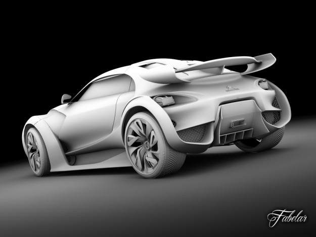 Citroen Concept pack 2 3D model_37