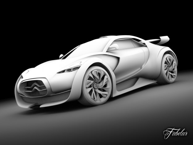 Citroen Concept pack 2 3D model_36
