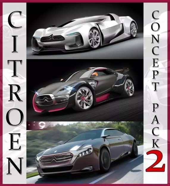 Citroen Concept pack 2 3D model_0