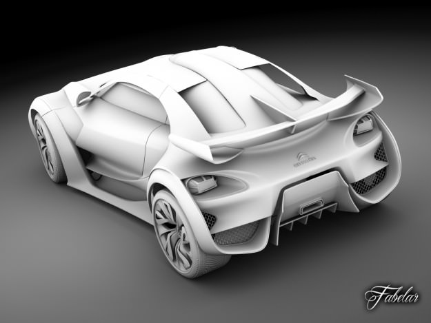 Citroen Concept pack 2 3D model_39