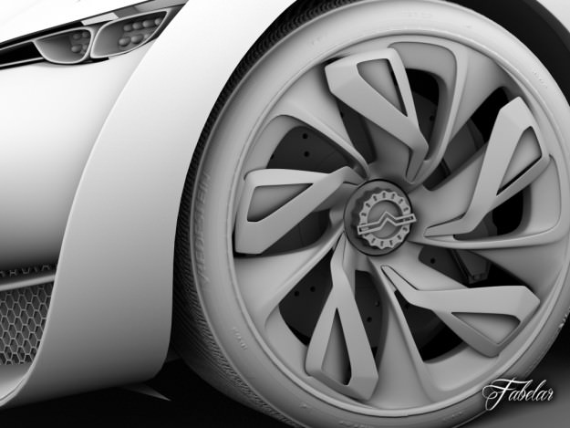 Citroen Concept pack 2 3D model_43