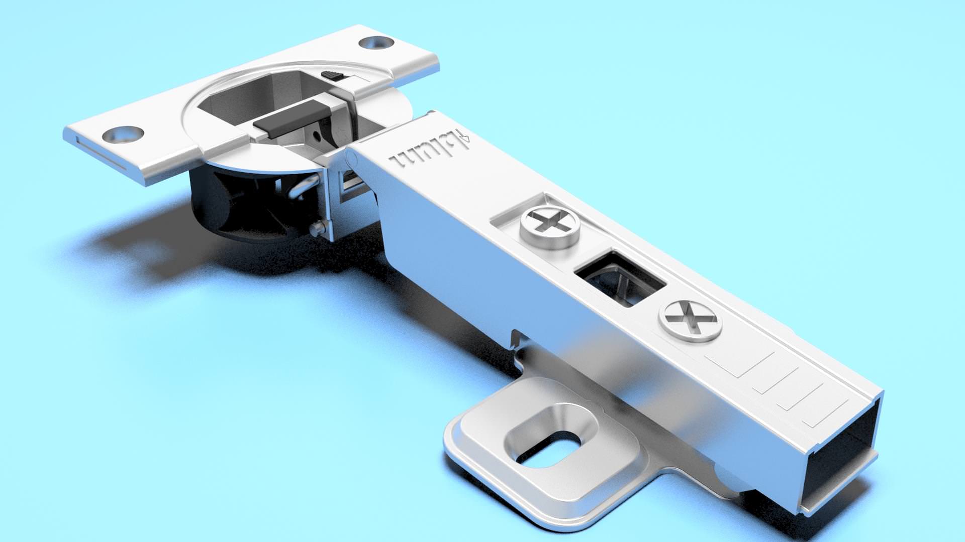 Door Hinge 3D model_5