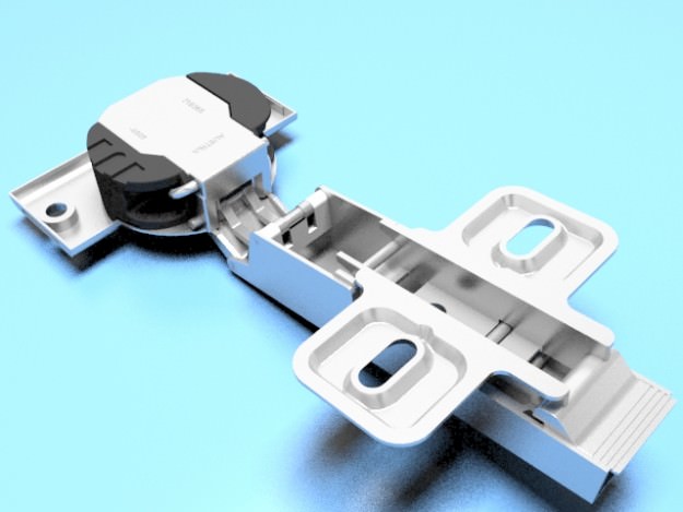 Door Hinge 3D model_1