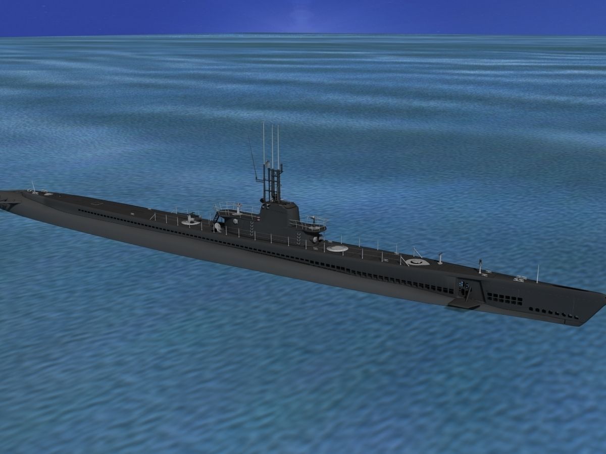 Balao Class Submarine SS347 USS Cubera VHP 3D model_17